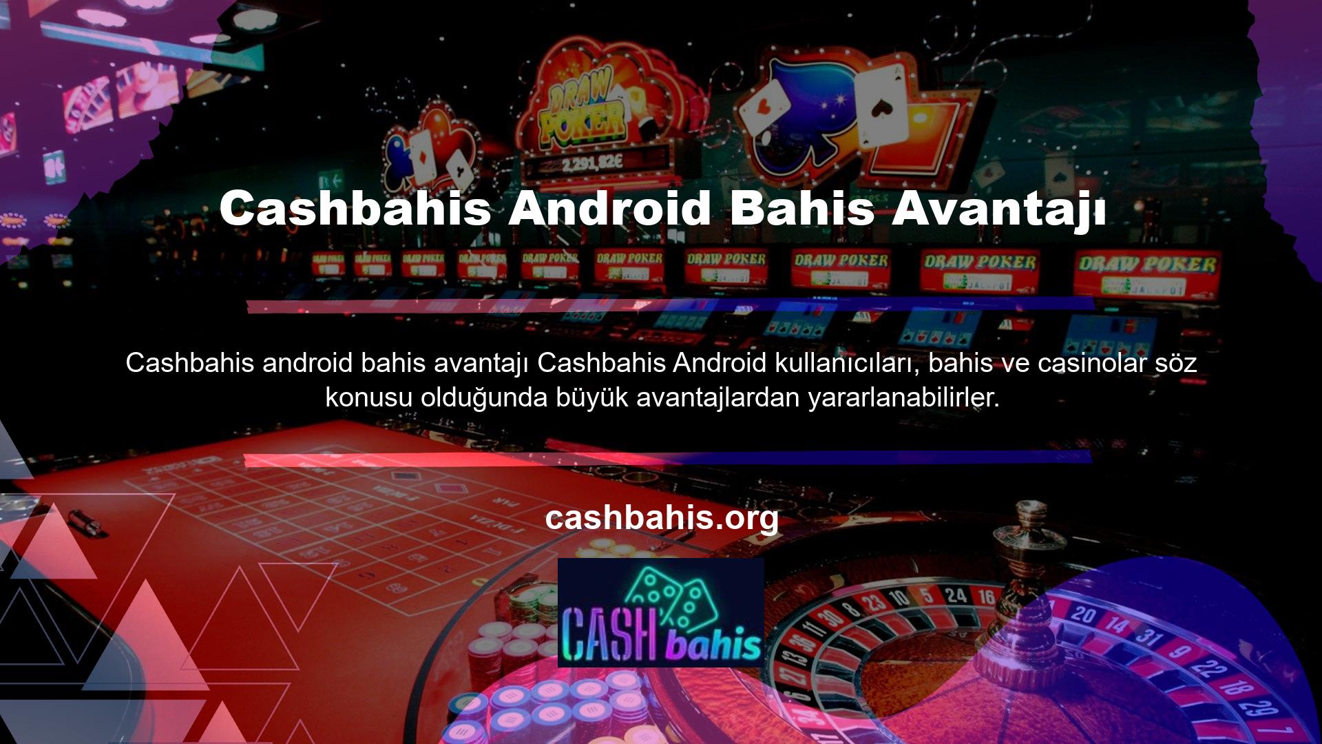 Android kullanıcıları çevrimiçi casino oyunlarına sanal olarak katılabilir