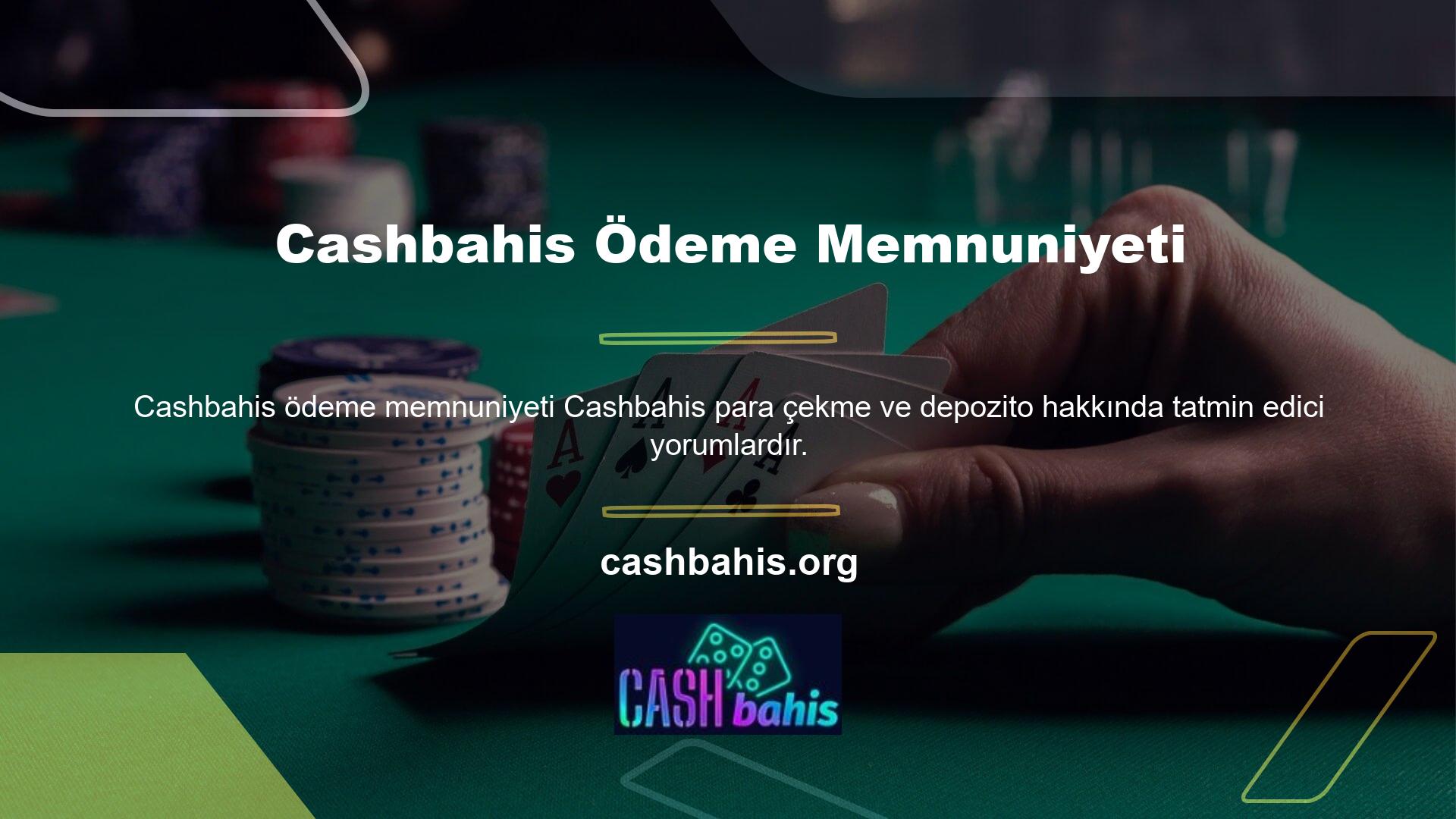 Cashbahis birçok oyun şirketine yardımcı oluyor çünkü para kazanmak ve insanları mutlu etmek istiyorlar